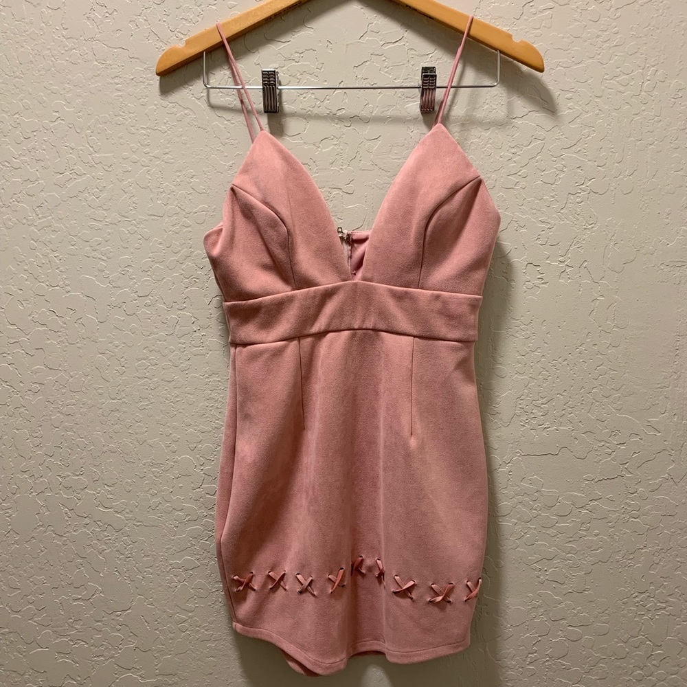 Tiger Mist Pink Mini Dress